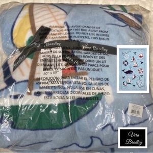Vera Bradley Throw Blanket Really Regatta Pattern